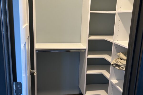 Custom closet shelving